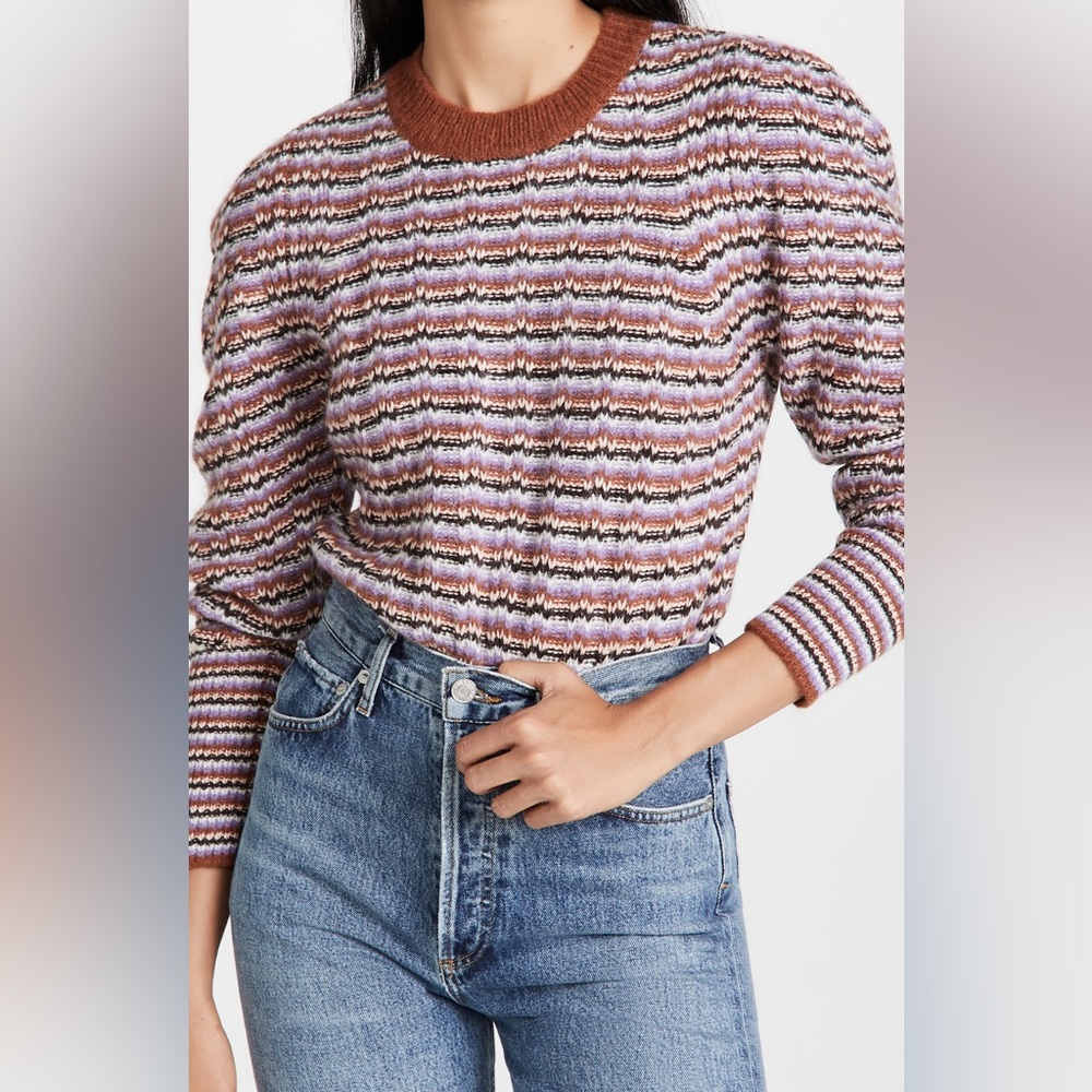 A.L.C. Striped Wool Blend Sweater